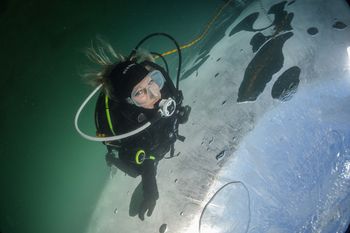 Eistauchen in Österreich am Weissensee