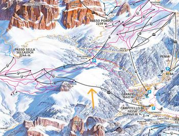 Information about the ski resort Belvedere - Col Rodella - Passo Pordoi