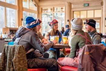 A cosy place to stop for refreshments: the Warm Springs Lodge.