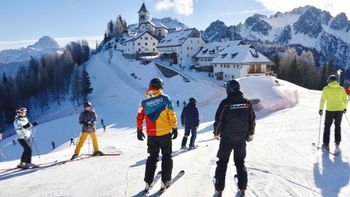 our perfect first run – breathtaking Alpine views included.