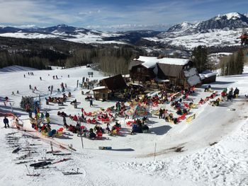 The Gorrono Ranch serves true American classics. It is located next to the Misty Maiden trail under the Village Express.