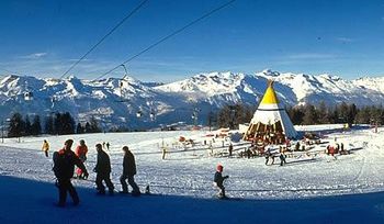 Blick auf die Snowbar