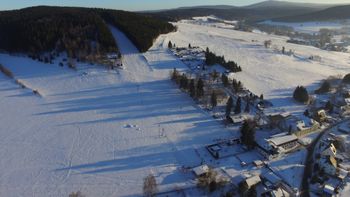 Der Skihang Am Schießberg in Crottendorf