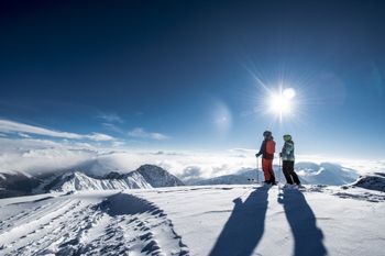 Auf über 2800 Metern kannst du bei schönem Wetter eine tolle Aussicht genießen.