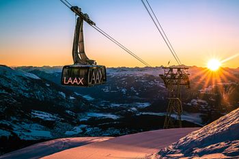 224 Pistenkilometer warten auf Wintersportler in Laax.