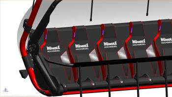 Die neuen Sessel haben Sitzheizung und Wetterschutzhaube.