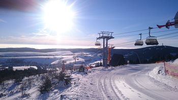 Über Oberwiesenthal lacht die Sonne