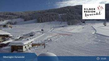 Wie auf dem Webcam-Bild zu sehen, ist das Gebiet um den Schwannerlift sehr flach und übersichtlich.