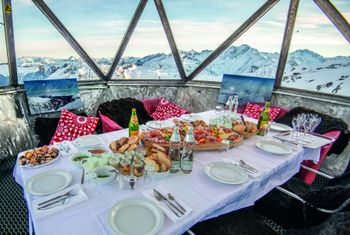 Gourmetfrühstück mit Gipfelblick