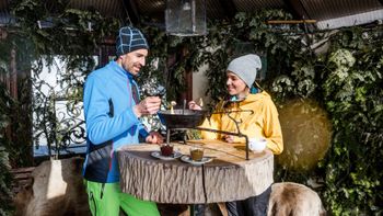 Kaiserschmarrn essen im Waldhäusl