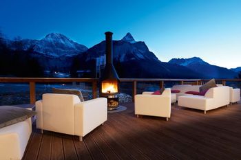 Toll für einen Sundowner: Terrasse des Sonnenhangs