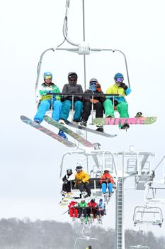 Der Sessellift im Skidorf Neuastenberg