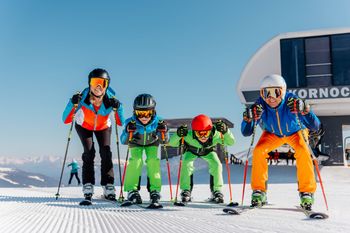 Die sanften und breiten Hänge sind ein Traum für Familien.