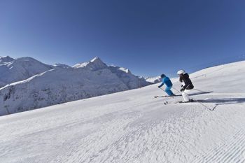 15 präparierte Pistenkilometer stehen Wintersportlern im Skigebiet Vent im Tiroler Ötztal zur Verfügung.