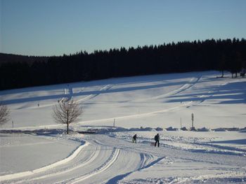 Blick auf den Skihang am Vesser-Crux, auf einer Höhenlage von bis zu 700 Metern.