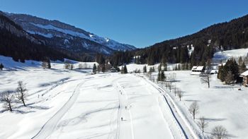 Die Rohrmoos-Loipe ist besonders schneesicher.