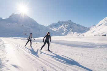 Die Loipen in Galtür sind hoch gelegen und sehr schneesicher.
