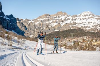 Detaillierte Infos zum Langlauf und den Loipen im Langlaufgebiet Leukerbad