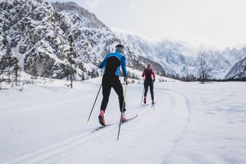 Langlaufen im Nordischen Wintersportzentrum in Planica