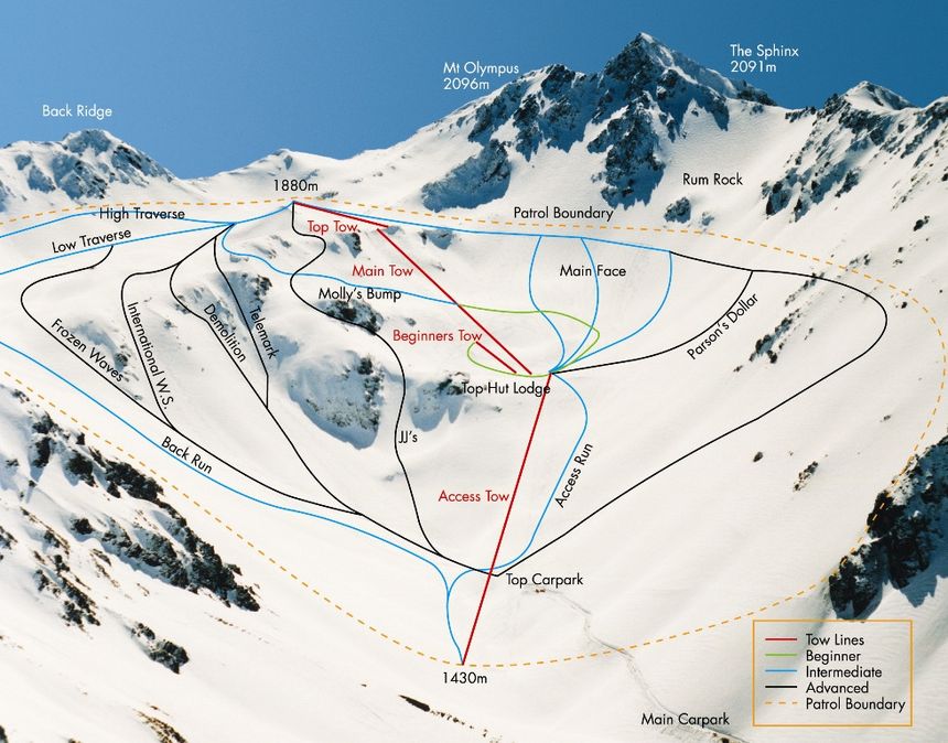Trail Map Mt Olympus