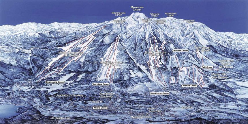Trail Map Myoko Kogen