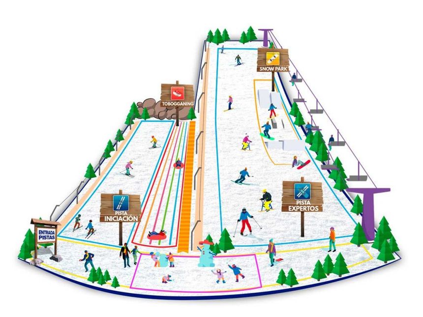 Trail Map Madrid Snow Zone