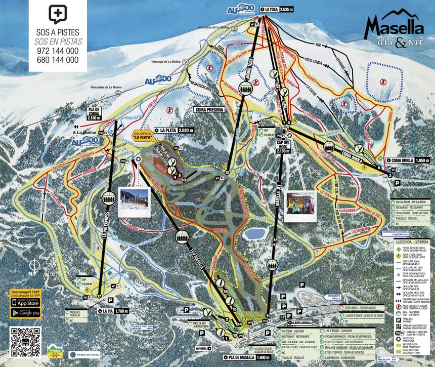 Trail Map Masella - La Molina (Alp2500)