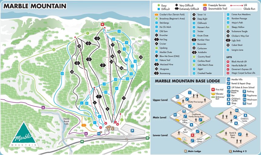 Trail Map Marble Mountain Resort