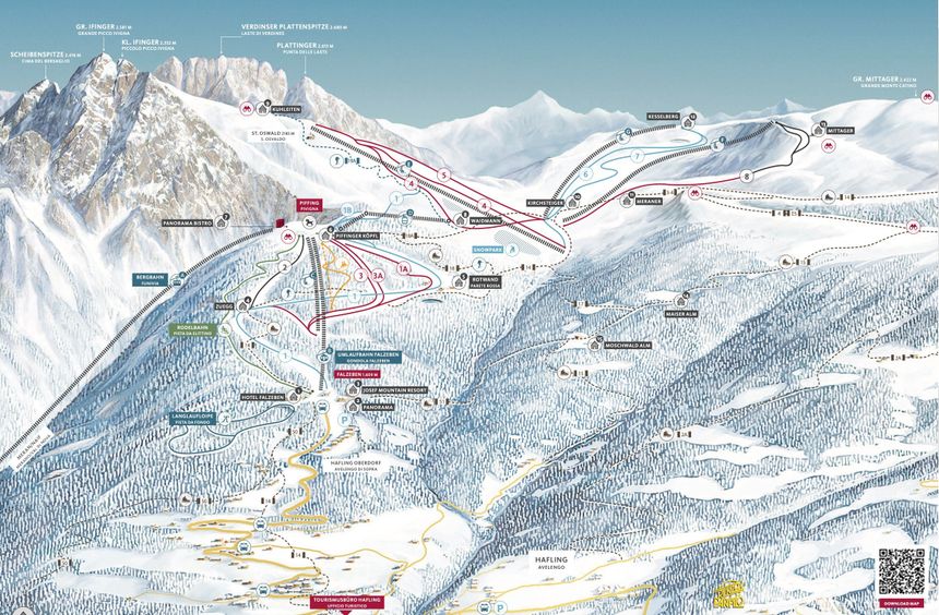 Trail Map Meran 2000