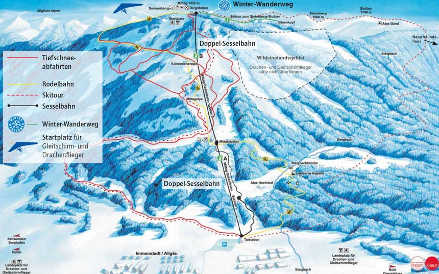 Trail Map Mittag Skicenter Immenstadt