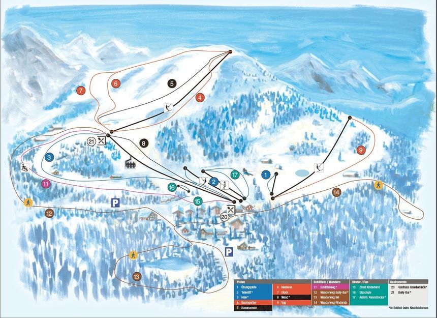 Trail Map Mörlialp