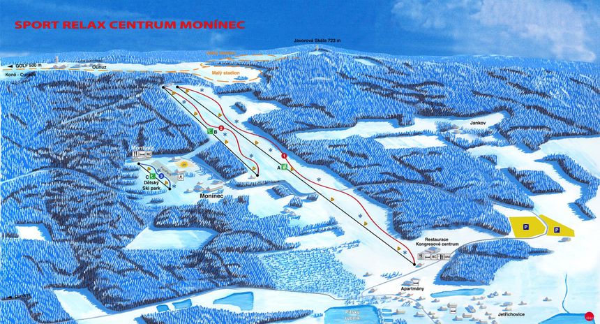 Trail Map Moninec