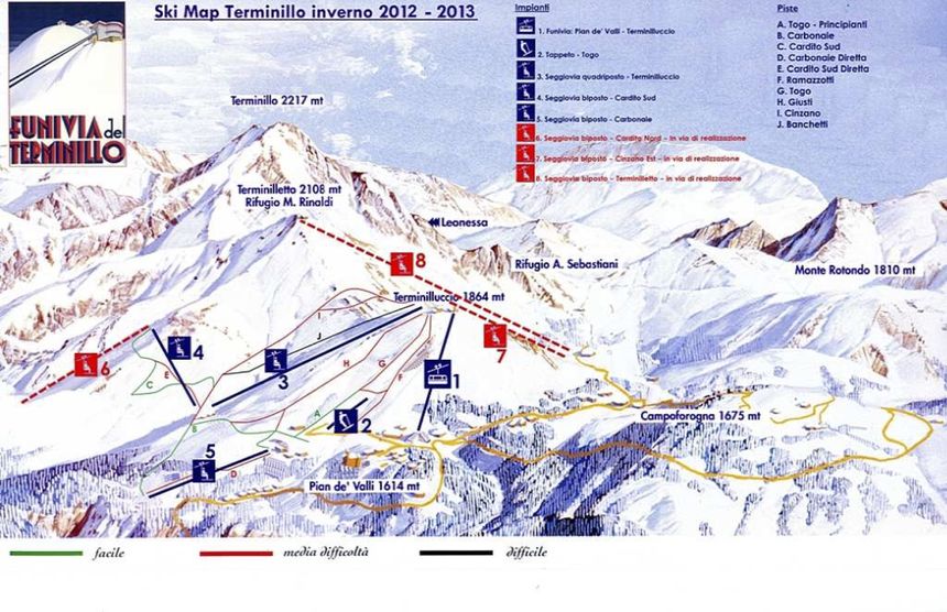 Trail Map Monte Terminillo