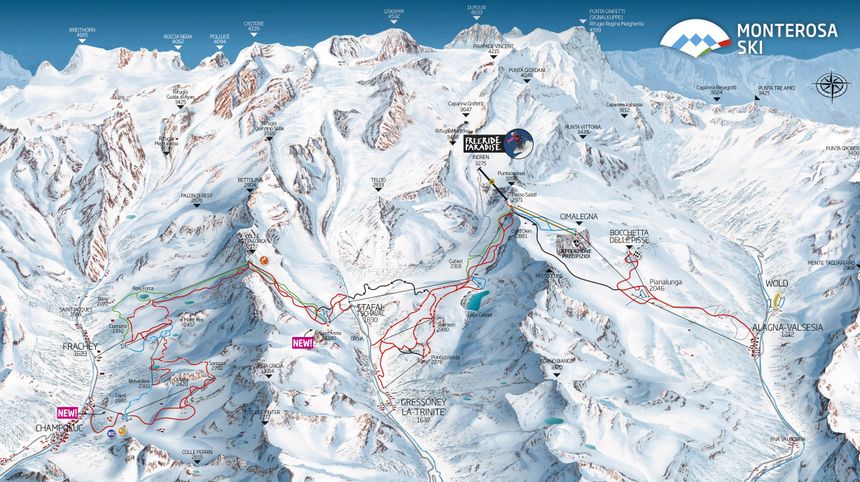 Trail Map Monterosa