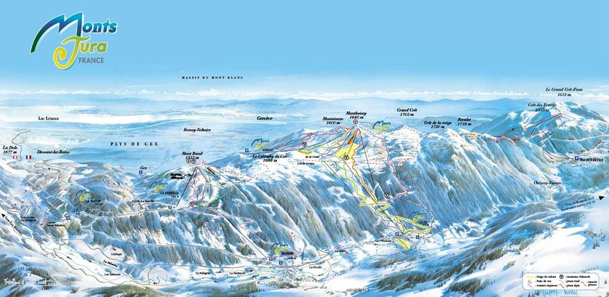 Trail Map Monts Jura