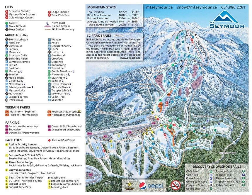 Trail Map Mount Seymour