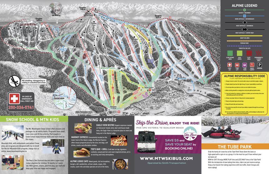 Trail Map Mount Washington Alpine Resort