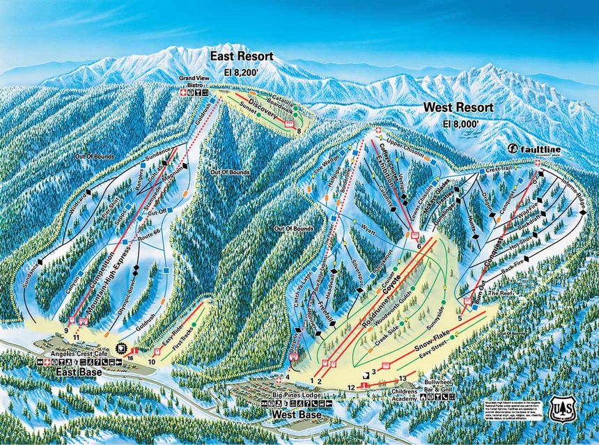 Trail Map Mountain High Resort