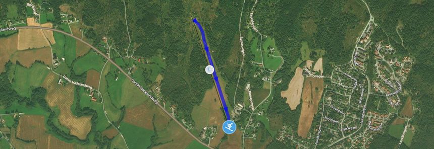 Trail Map Nannestad Skisenter Aslia