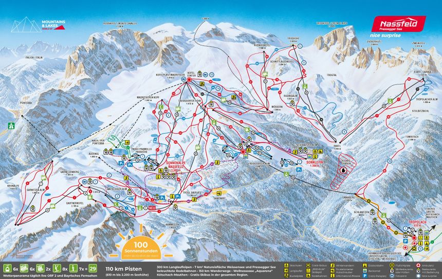 Trail Map Nassfeld Hermagor