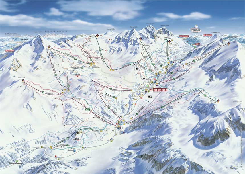 Trail Map Obertauern