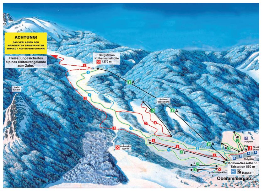 Trail Map Oberammergau Kolben