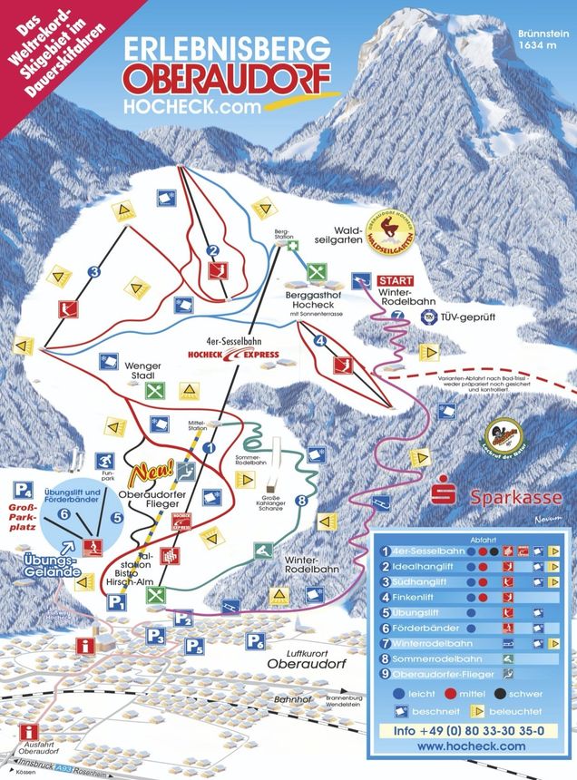 Trail Map Oberaudorf Hocheck