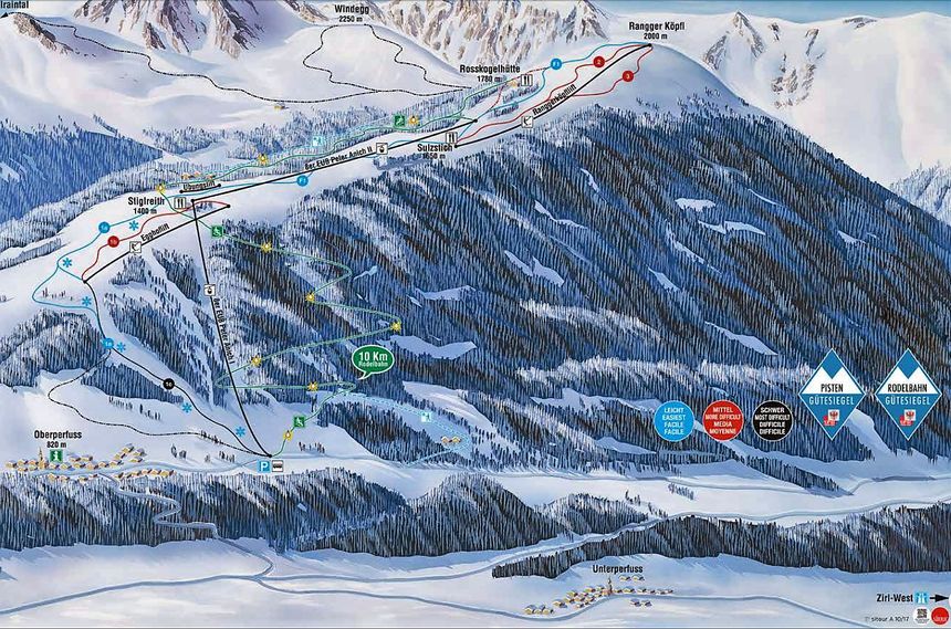 Trail Map Oberperfuss Rangger Köpfl