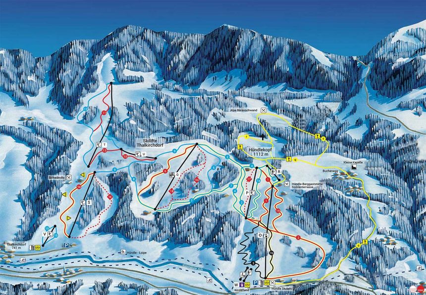 Trail Map Oberstaufen Thalkirchdorf Hündle