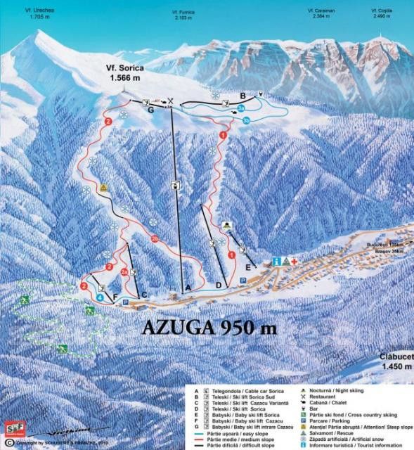 Trail Map Azuga