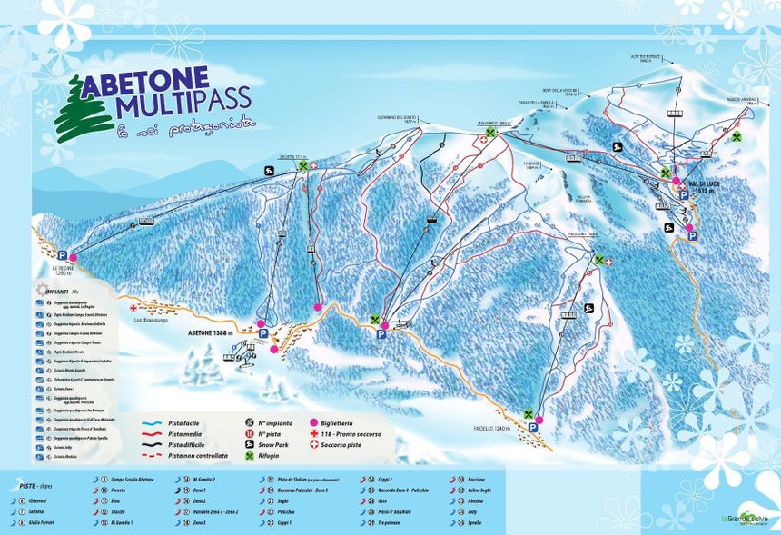 Trail Map Abetone - Val di Luce
