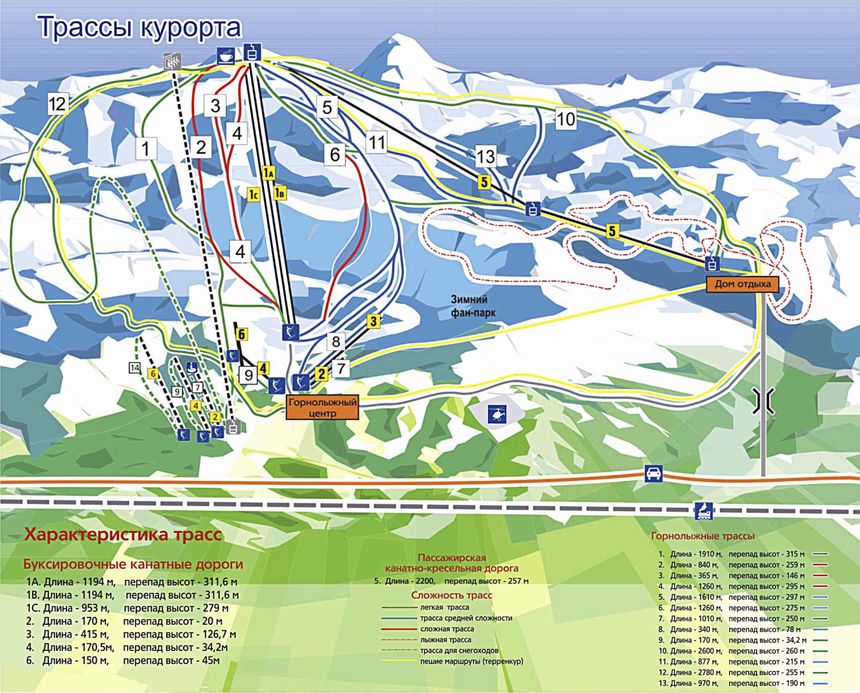Trail Map Abzakovo