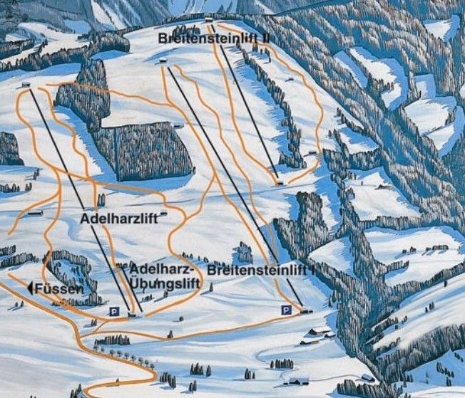Trail Map Adelharz Kranzegg am Grünten