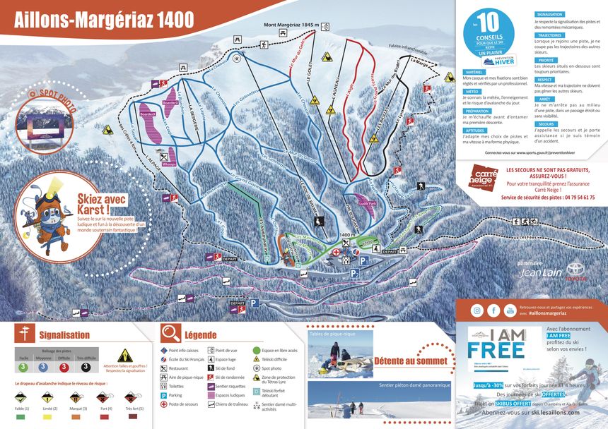 Trail Map Aillons Margeriaz